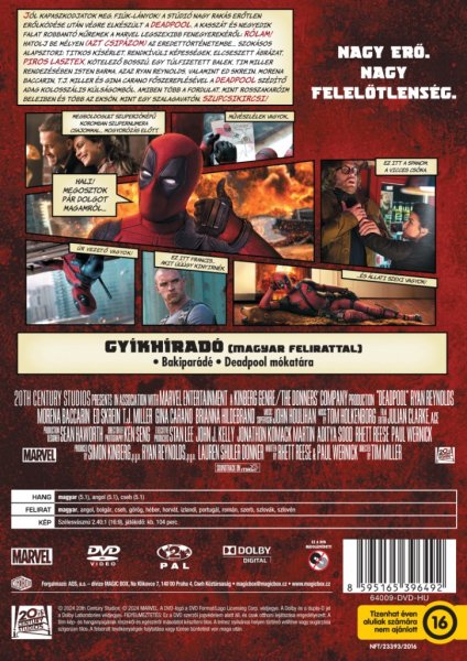 detail Deadpool - DVD (maďarský obal)