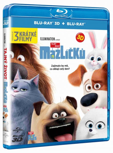 detail Tajný život mazlíčků - Blu-ray 3D + 2D (2 BD)