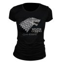 náhled Tričko Game of Thrones (dámské, černé, XL) - Winter is coming