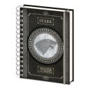 náhled Zápisník Game of Thrones - Stark A5
