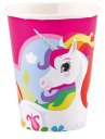 náhled Papírové kelímky - Jednorožec 250ml, 8ks