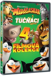 Madagaskar 1-3 + Tučňáci z Madagaskaru kolekce - 4DVD