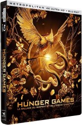 Hunger Games: Balada o ptácích a hadech - 4K UHD + BD Steelbook (bez CZ)