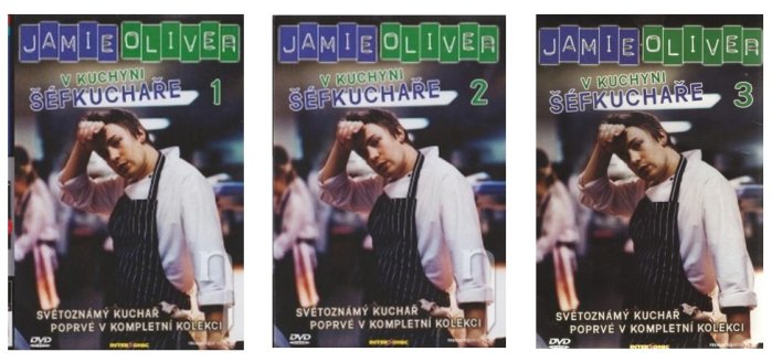 detail Jamie v kuchyni šéfkuchaře 1-3 kolekce - 3DVD pošetky