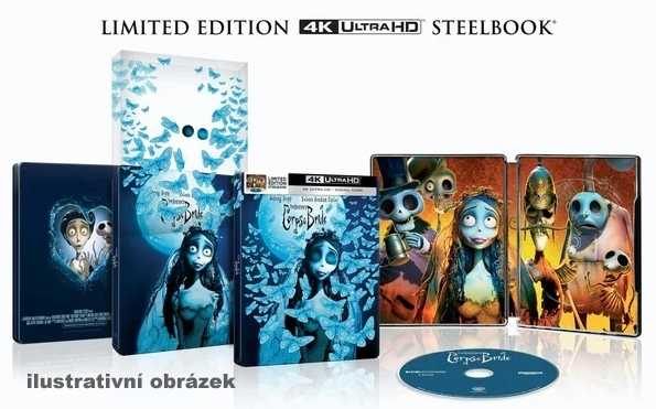 detail Mrtvá nevěsta Tima Burtona - 4K Ultra HD Blu-ray Steelbook (bez CZ)