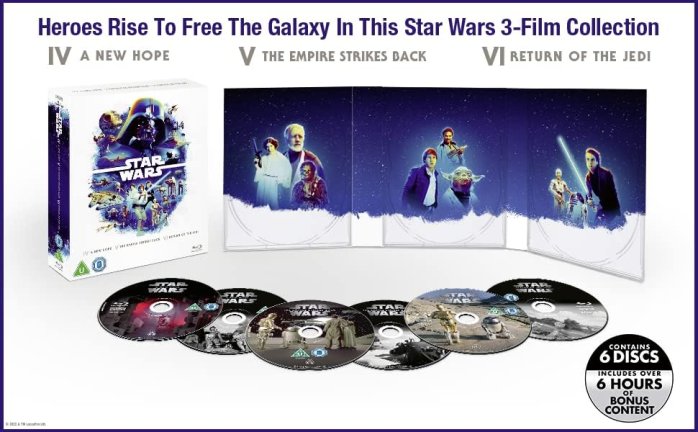 detail Star Wars 4-6: Nová naděje / Impér. vrací úder / Návrat Jediů - Blu-ray (bez CZ)