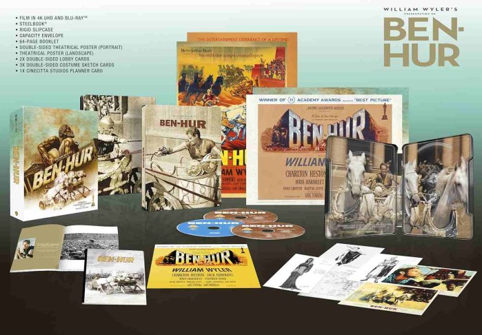 detail Ben Hur (1959) - Limited Collectors Ed. Steelbook 4K Ultra HD + Blu-ray (bez CZ)