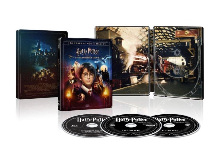 detail Harry Potter a Kámen mudrců 20. výročí - 4K+BD+BD Magical movie mode Steelbook
