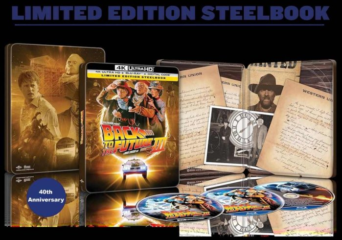 detail Návrat do budoucnosti 3 - 4K UHD Blu-ray Lim. Collectors Edit. Steelbook UK ver.