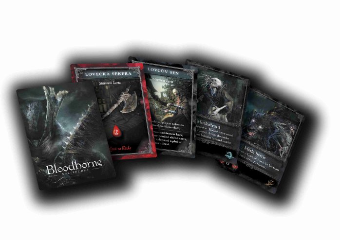 detail Bloodborne: karetní hra