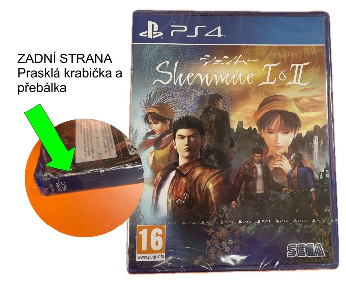 detail Shenmue I & II - PS4 (OUTLET - sleva obal)