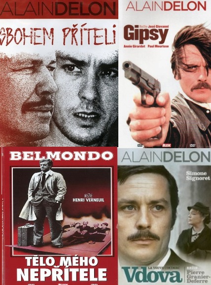 detail Delon + Belmondo kolekce 4DVD (Sbohem příteli, Gipsy, Vdova, Tělo mého nepřítele
