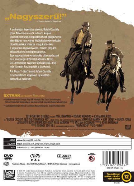 detail Butch Cassidy a Sundance Kid - DVD (maďarský obal)