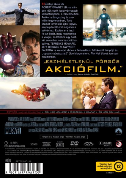 detail Iron Man - DVD (maďarský obal)