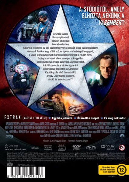 detail Captain America: První Avenger - DVD (maďarský obal)