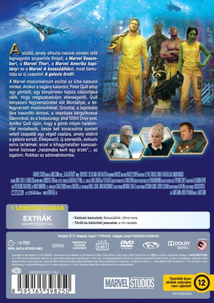 detail Strážci Galaxie - DVD (maďarský obal)