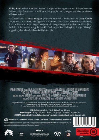 detail Černý déšť - DVD (maďarský obal)