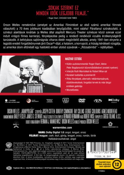 detail Občan Kane - DVD (maďarský obal)