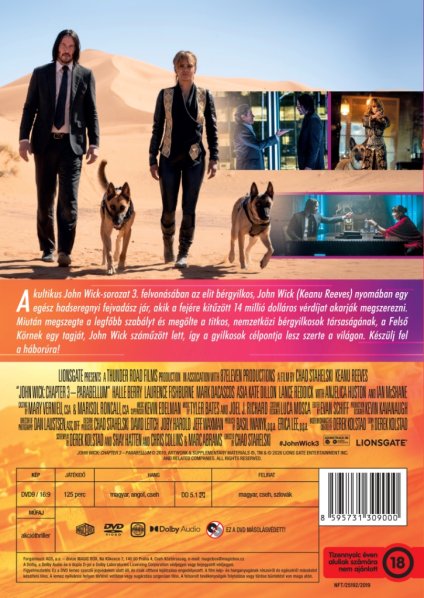 detail John Wick 3 - DVD (maďarský obal)