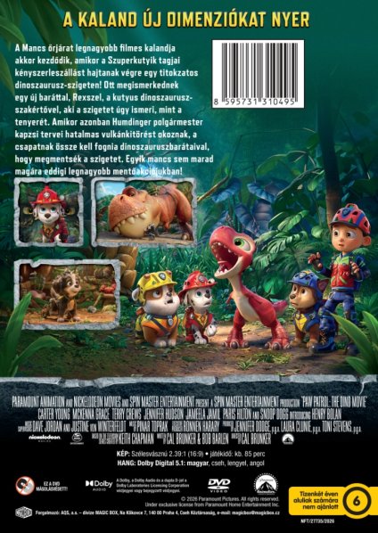 detail Tlapková patrola: Dinosauří film - DVD (maďarský obal)