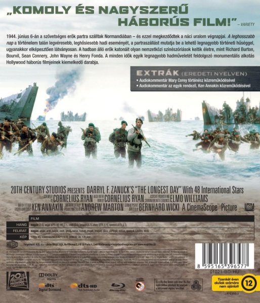 detail Nejdelší den - Blu-ray (maďarský obal)