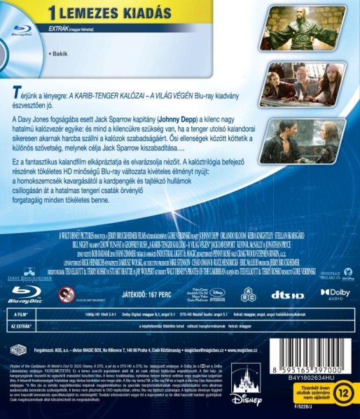 detail Piráti z Karibiku: Na konci světa - Blu-ray (maďarský obal)