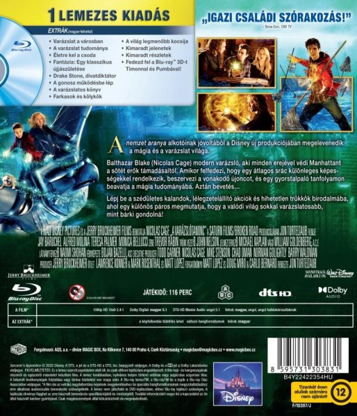 detail Čarodějův učeň - Blu-ray (maďarský obal)