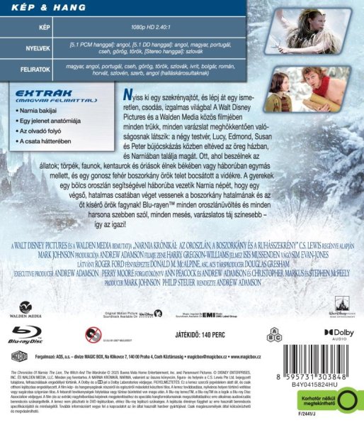 detail Letopisy Narnie: Lev, čarodějnice a skříň - Blu-ray (maďarský obal)