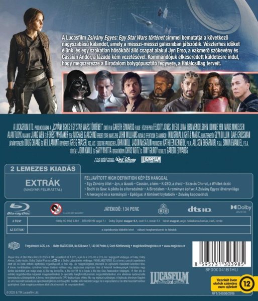 detail Rogue One: Star Wars Story - Blu-ray 2BD (maďarský obal)
