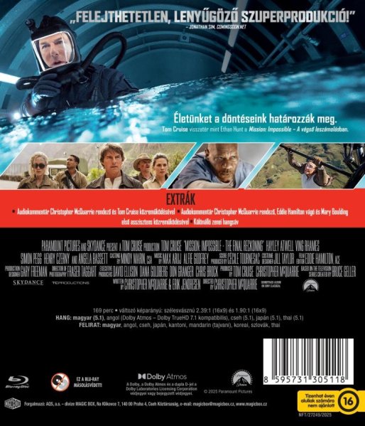 detail Mission: Impossible Poslední zúčtování - Blu-ray (maďarský obal)