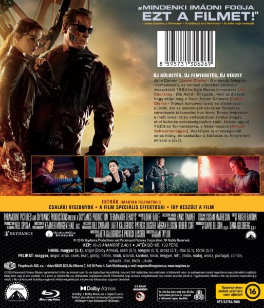 detail Terminator Genisys - Blu-ray (maďarský obal)