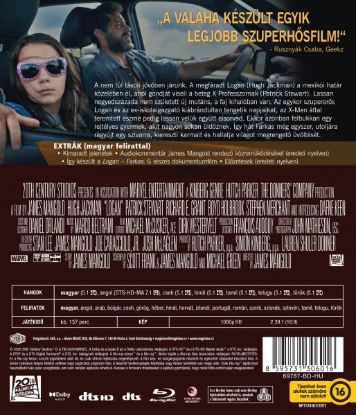 detail Logan: Wolverine - Blu-ray (maďarský obal)