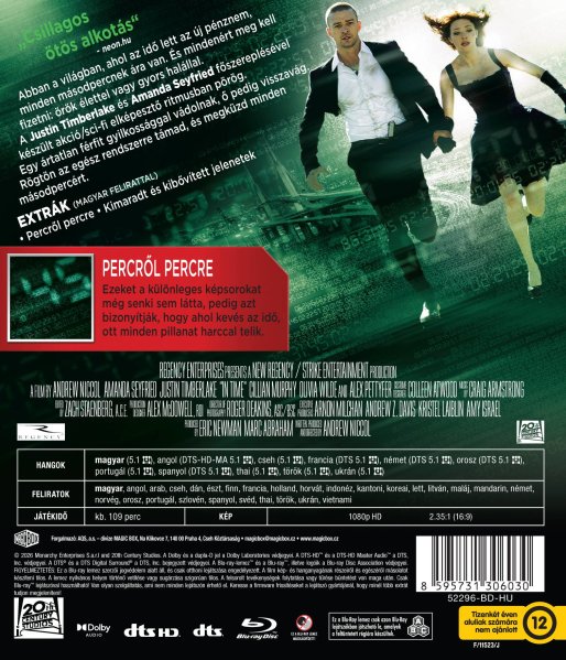 detail Vyměřený čas - Blu-ray (maďarský obal)