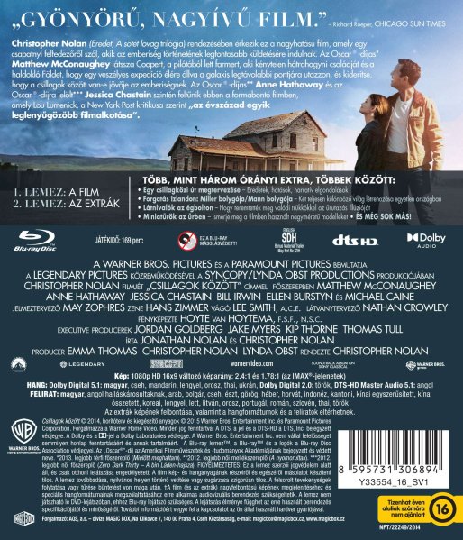 detail Interstellar - Blu-ray 2BD (maďarský obal)