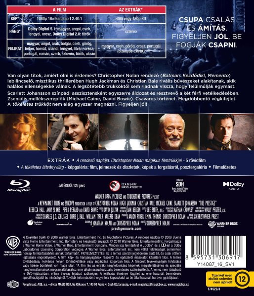 detail Dokonalý trik - Blu-ray (maďarský obal)