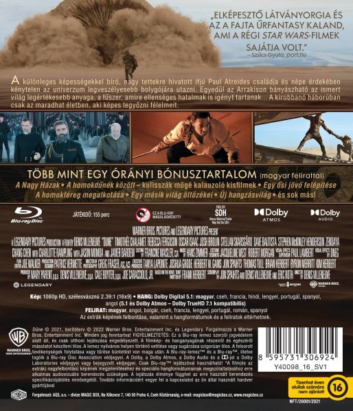 detail Duna (2021) - Blu-ray (maďarský obal)