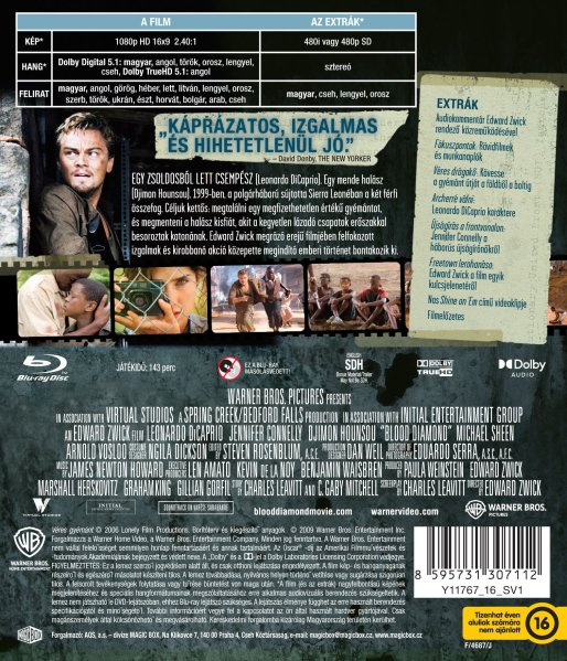 detail Krvavý diamant - Blu-ray (maďarský obal)