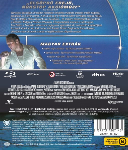 detail Poseidon - Blu-ray (maďarský obal)