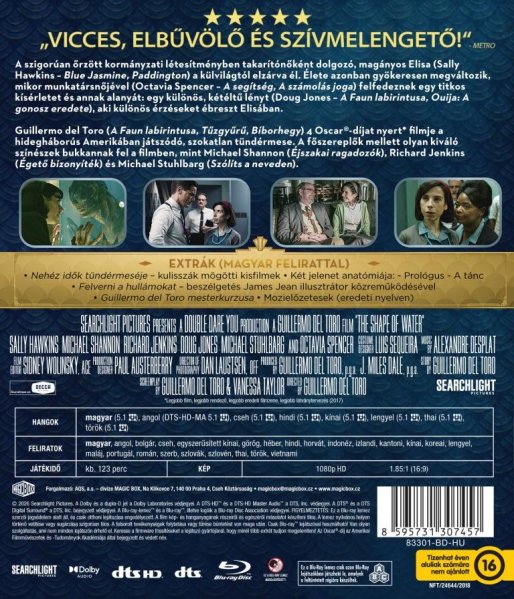 detail Tvář vody - Blu-ray (maďarský obal)
