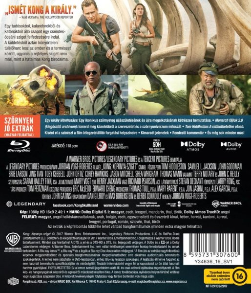 detail Kong: Ostrov lebek - Blu-ray (maďarský obal)