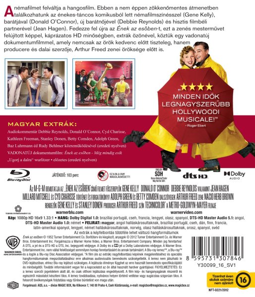 detail Zpívání v dešti - Blu-ray (maďarský obal)