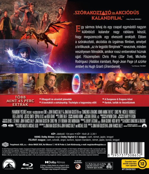 detail Dungeons & Dragons: Čest zlodějů - Blu-ray (maďarský obal)