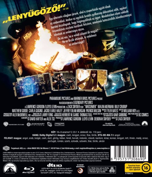 detail Strážci - Watchmen - Blu-ray (maďarský obal)