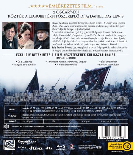 detail Lincoln - Blu-ray (maďarský obal)