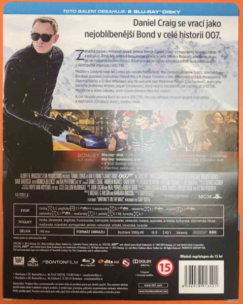 detail Steelbook krabička - Spectre (James Bond 007) - outlet