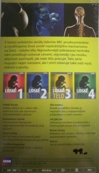 detail Lidské tělo kolekce 4DVD - pošetky