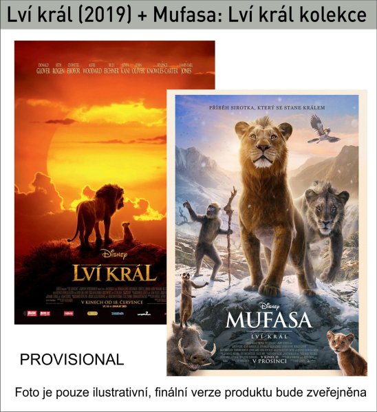 detail Lví král (2019) + Mufasa: Lví král kolekce 2 filmů - 2DVD