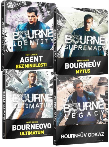 detail Bourneova kolekce 1-4 - Blu-ray Steelbook