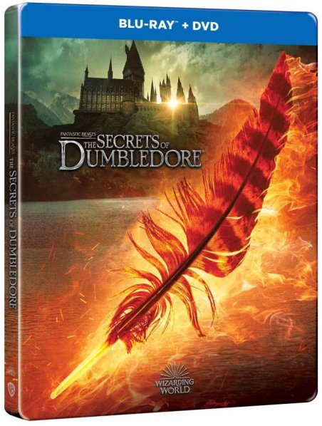 detail Fantastická zvířata: Brumbálova tajemství - Blu-ray + DVD Steelbook (Feather)