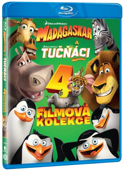 detail Madagaskar 1-3 + Tučňáci z Madagaskaru kolekce - Blu-ray 4BD